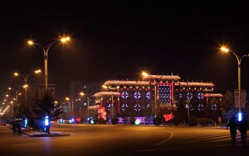 丹东东港济开发区园区夜景